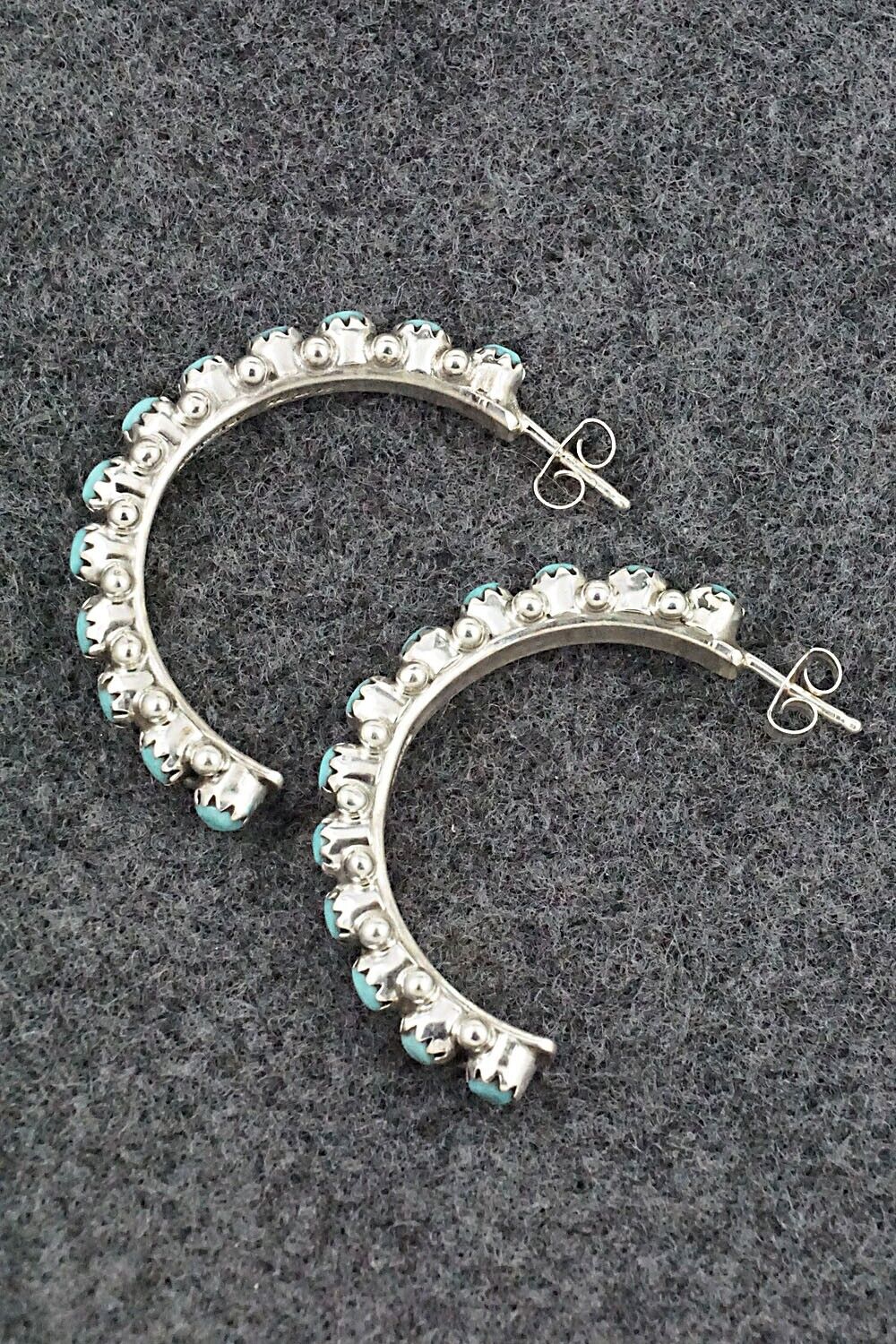 Turquoise & Sterling Silver Earrings - Murray Hannaweeka