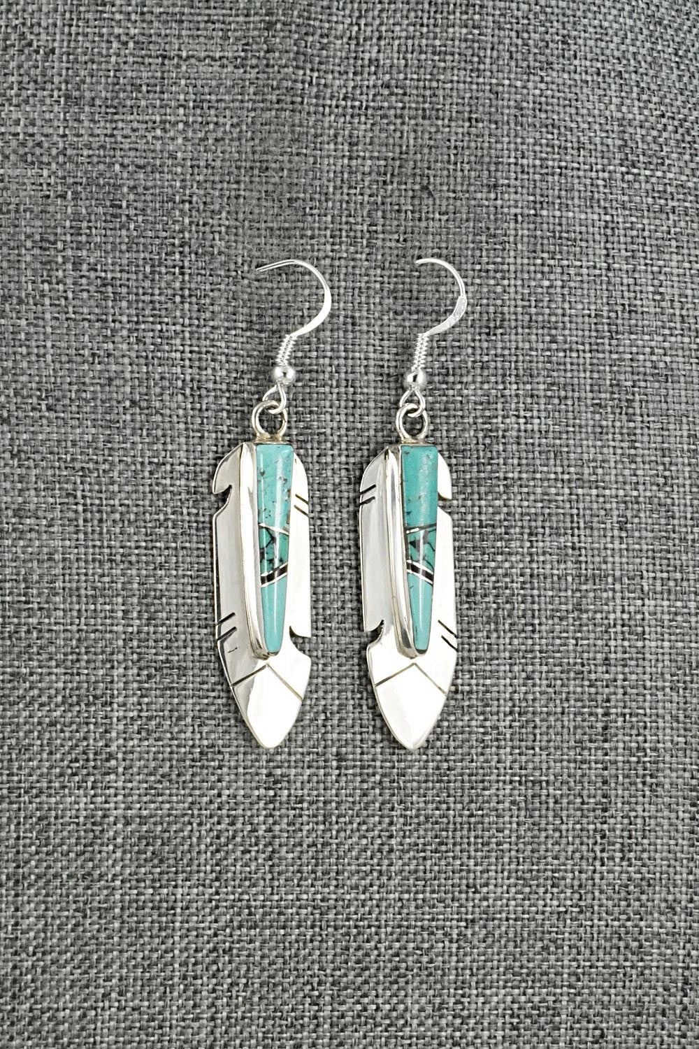 Turquoise & Sterling Silver Earrings - Marilyn Yazzie