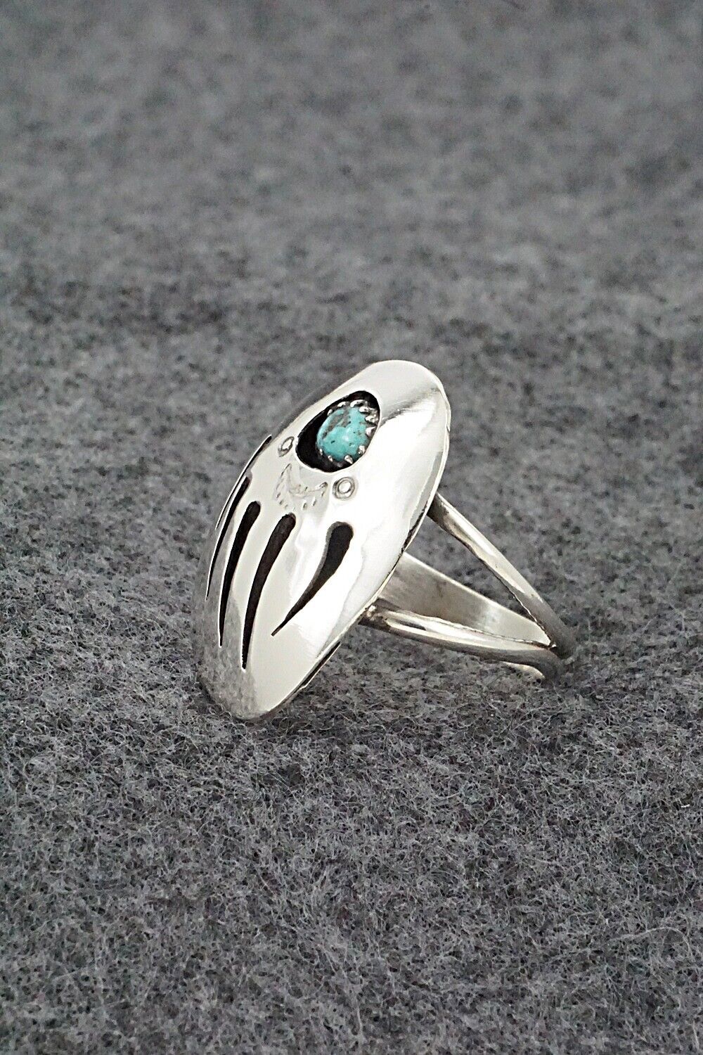 Turquoise & Sterling Silver Ring - Ervin Begay - Size 9