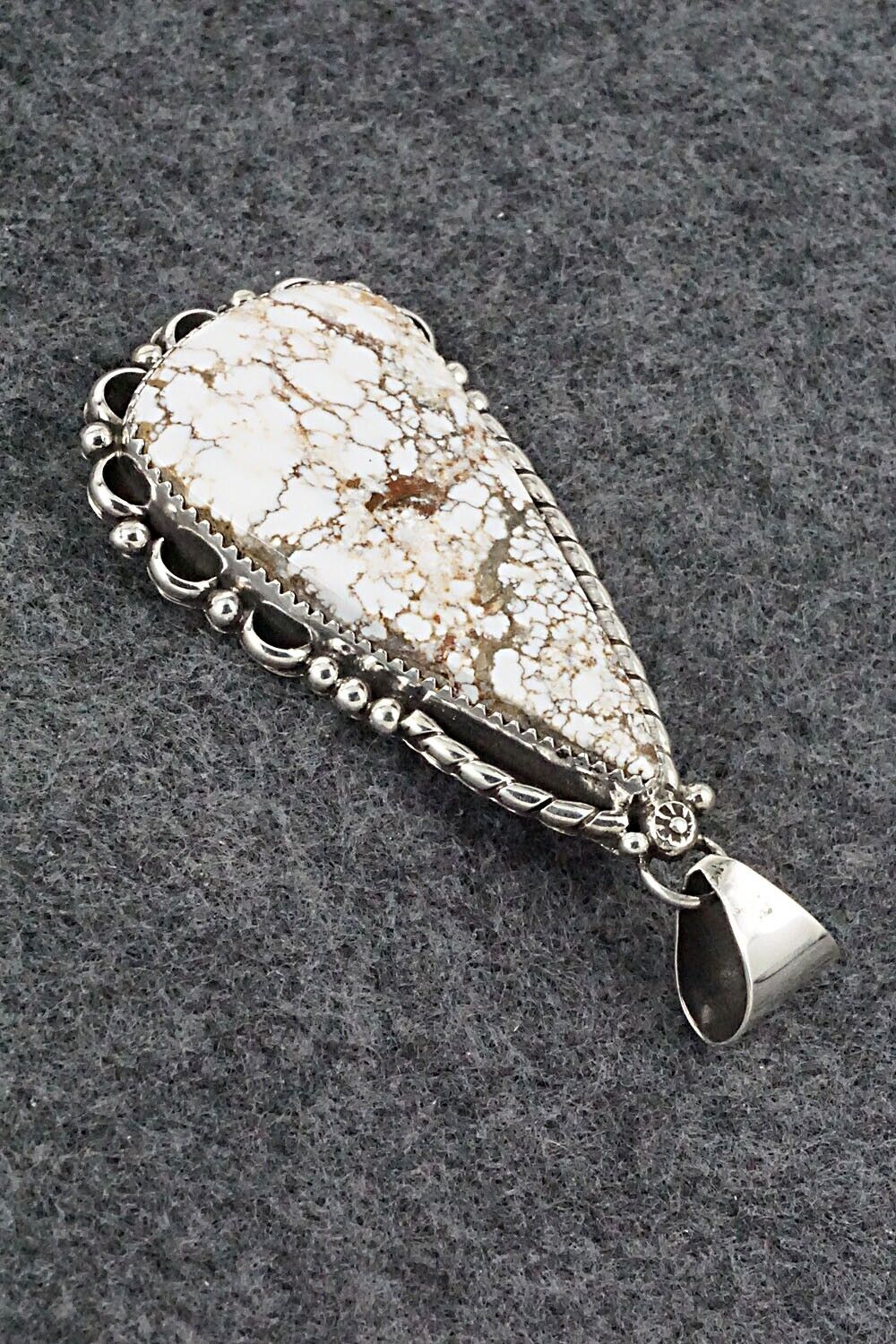 Wild Horse & Sterling Silver Pendant - Freda Martinez