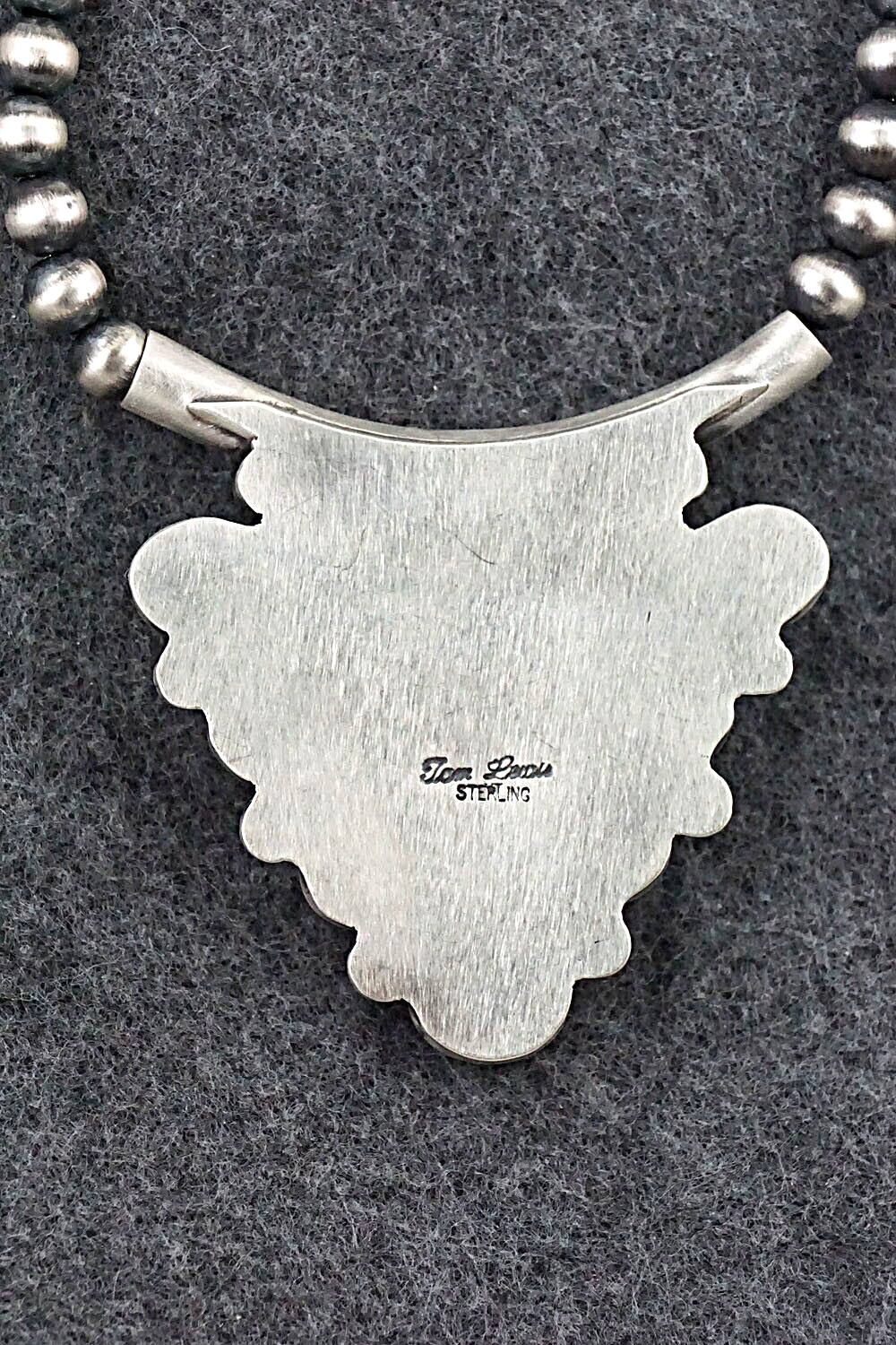 Turquoise & Sterling Silver Necklace - Tom Lewis