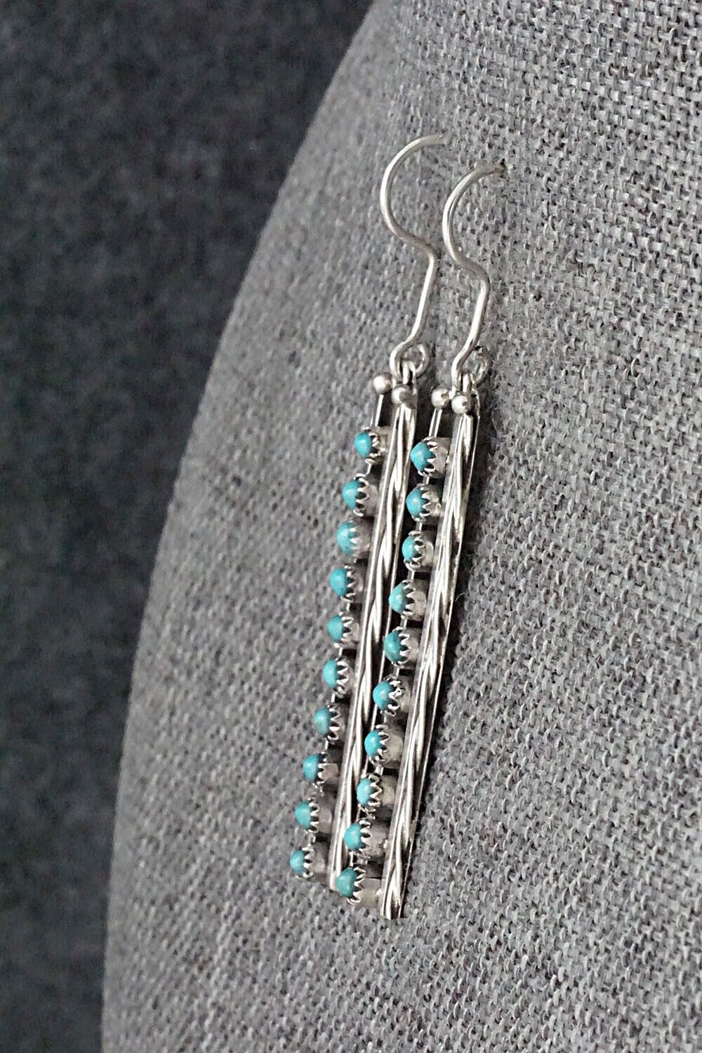 Turquoise & Sterling Silver Earrings - Stephen Haloo
