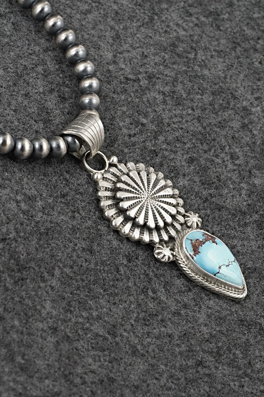 Turquoise & Sterling Silver Necklace - Sharon McCarthy