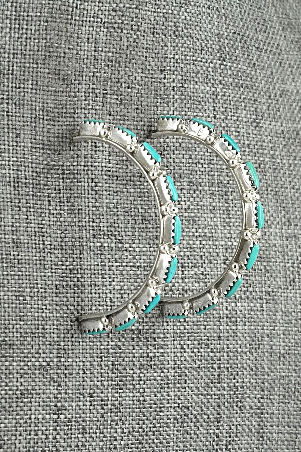 Turquoise & Sterling Silver Earrings - Murray Hannaweeka