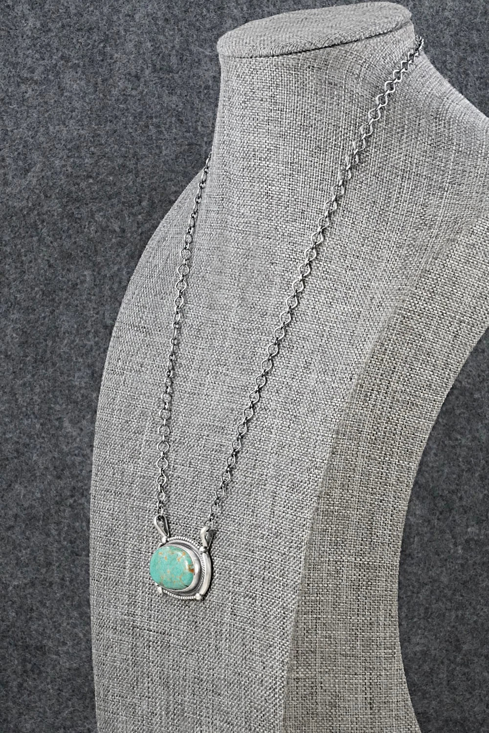Turquoise & Sterling Silver Necklace - Bobby Johnson