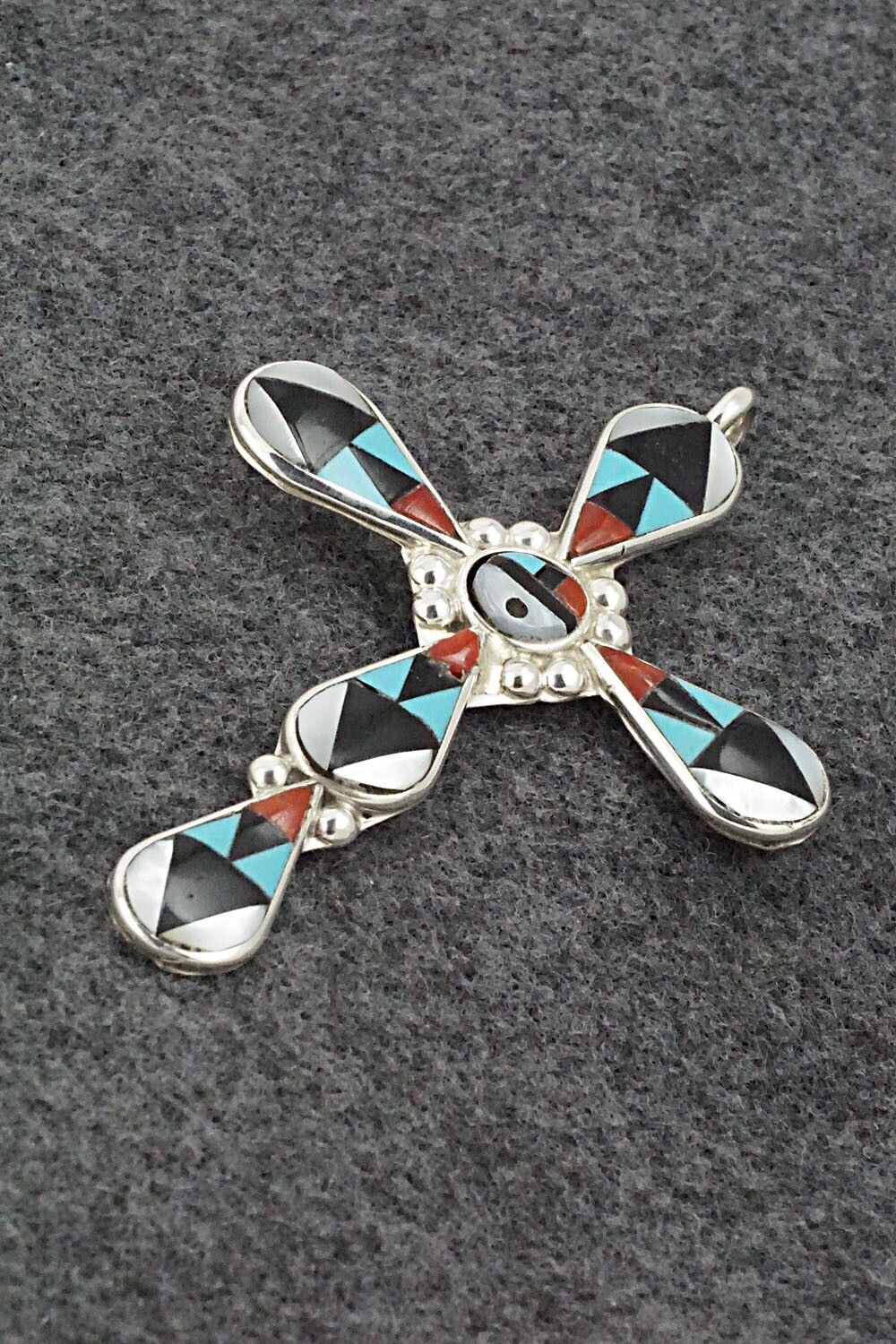 Multi-Stone & Sterling Silver Pendant - Florency Lucio
