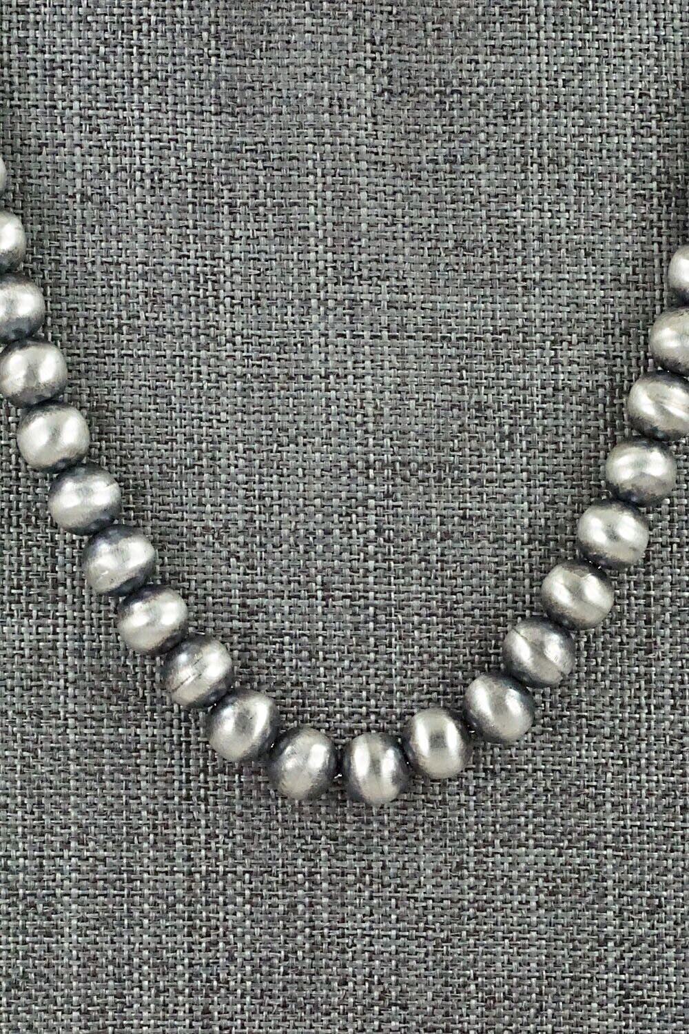 Sterling Silver Navajo Pearl Necklace - Bryannen Halwood