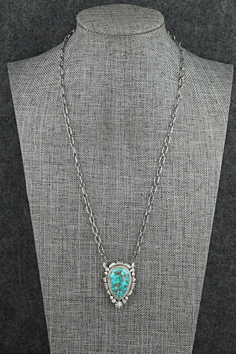 Turquoise & Sterling Silver Necklace - Daniel Benally