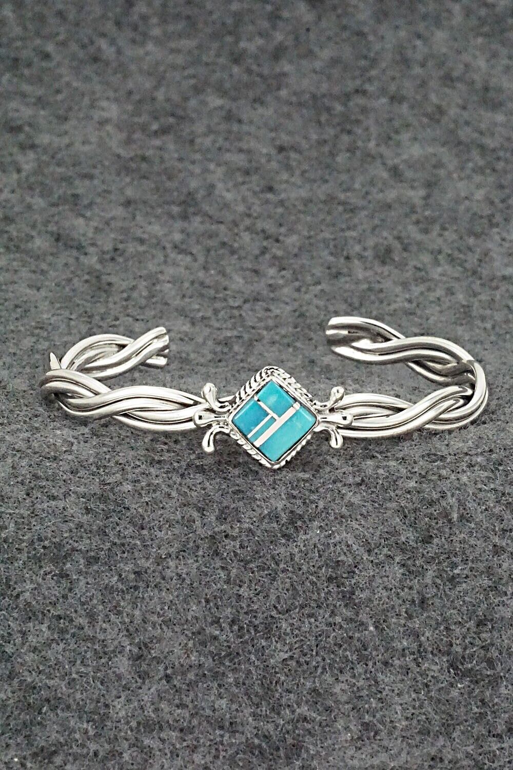 Turquoise & Sterling Silver Bracelet - James Manygoats