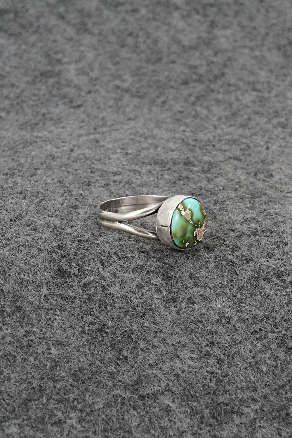 Turquoise & Sterling Silver Ring - Rosemary Saunders - Size 5