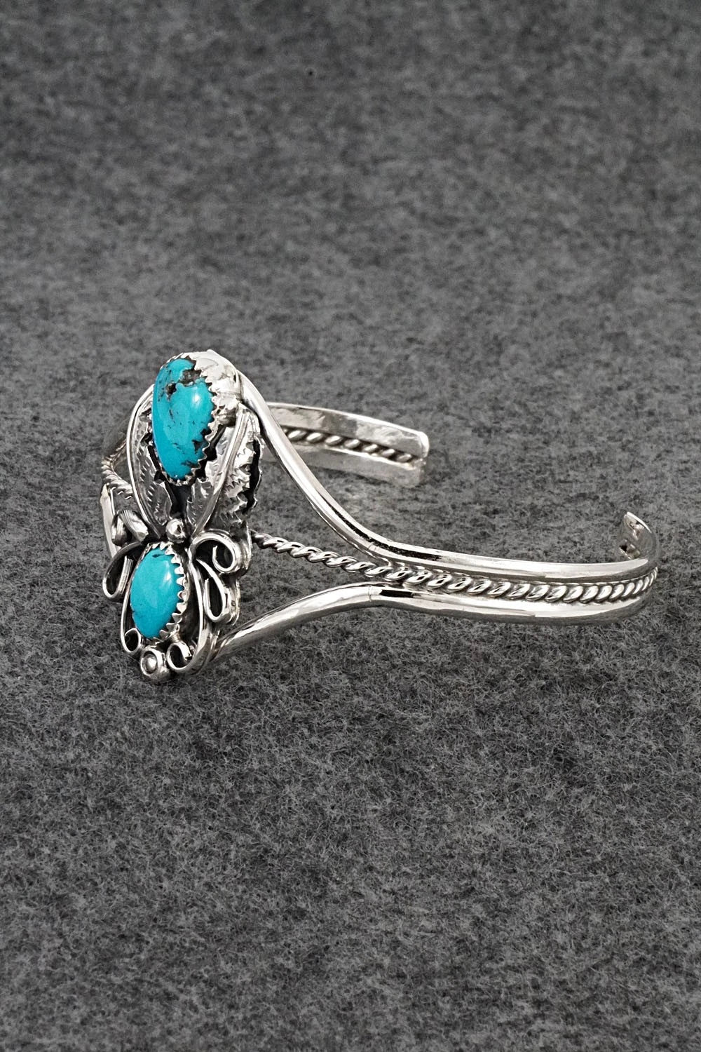 Turquoise & Sterling Silver Bracelet - Harry B. Yazzie