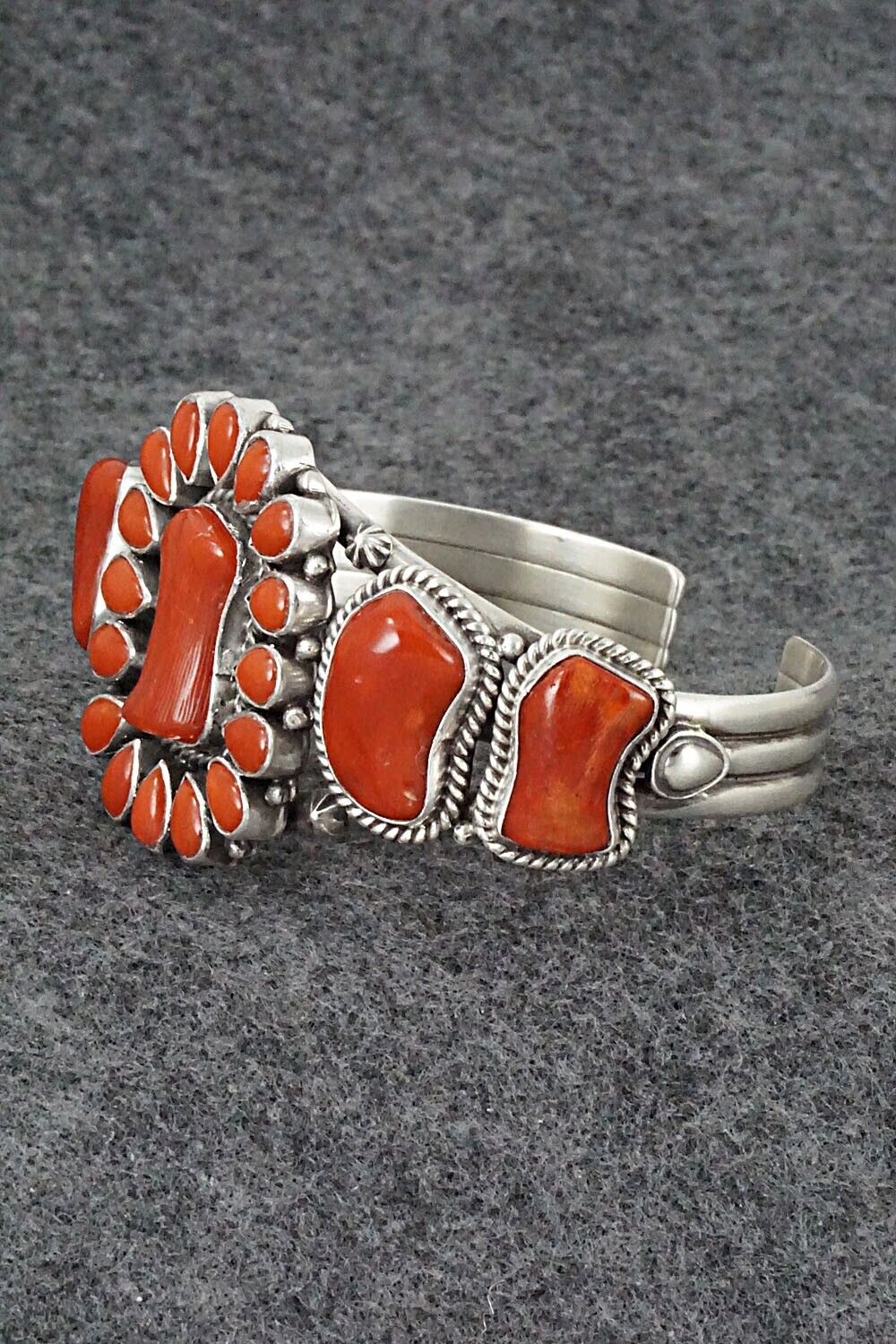 Coral & Sterling Silver Bracelet - Derrick Gordon