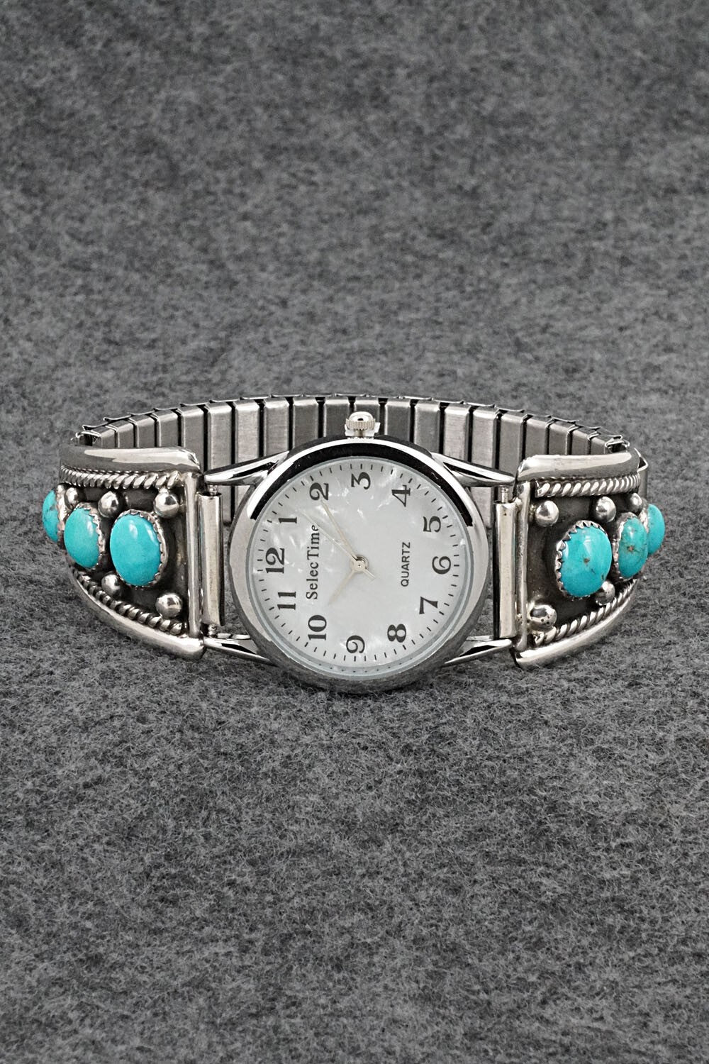 Turquoise & Sterling Silver Watch Bracelet - Paul Largo