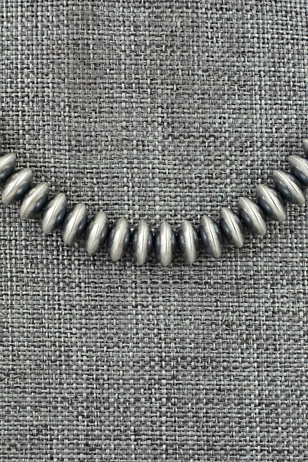 Sterling Silver Navajo Pearl Necklace 16" - Dorinda Mariano