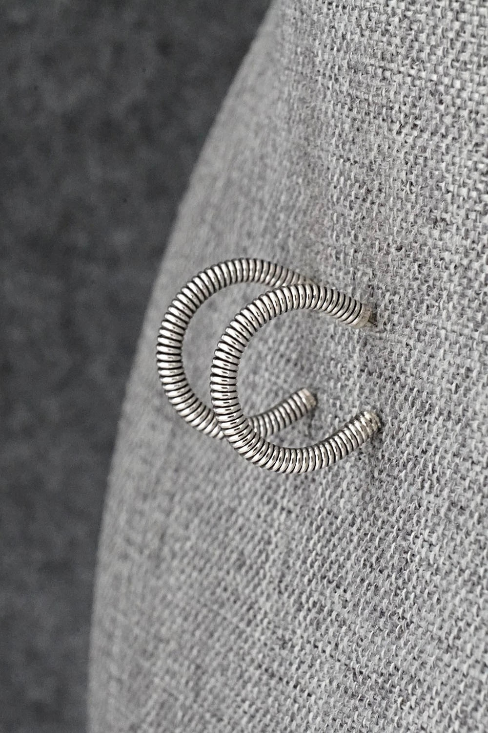 Sterling Silver Hoop Earrings - Elaine Tahe