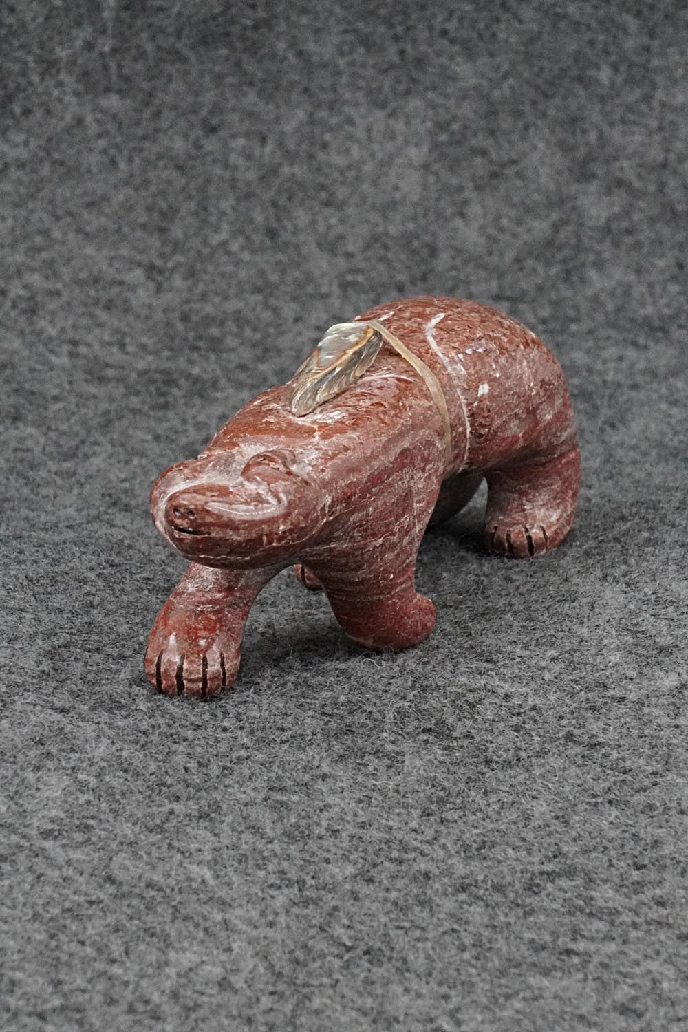 Mountain Lion Zuni Fetish Carving - Rick Kallestewa