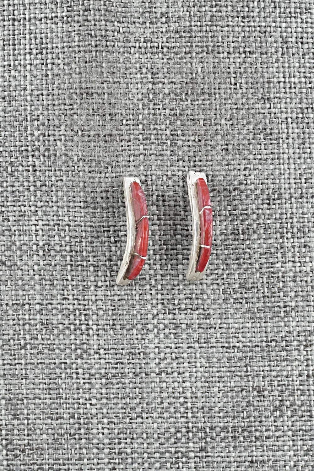 Coral & Sterling Silver Earrings - Kent Lonjose