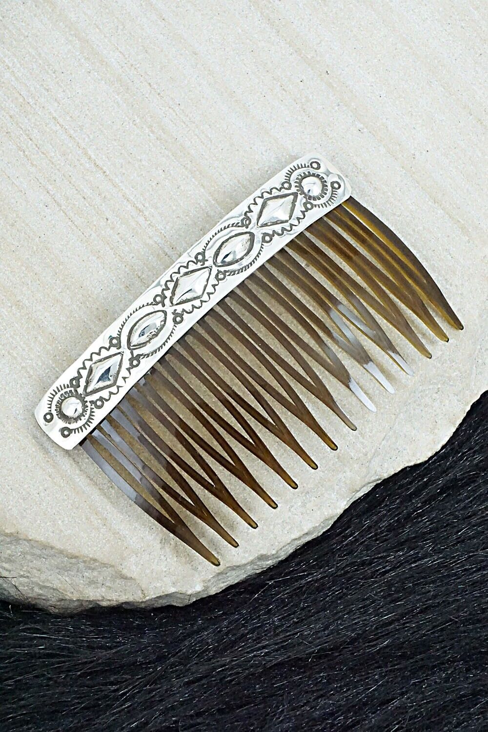 Sterling Silver Hair Combs - Jennie Blackgoat
