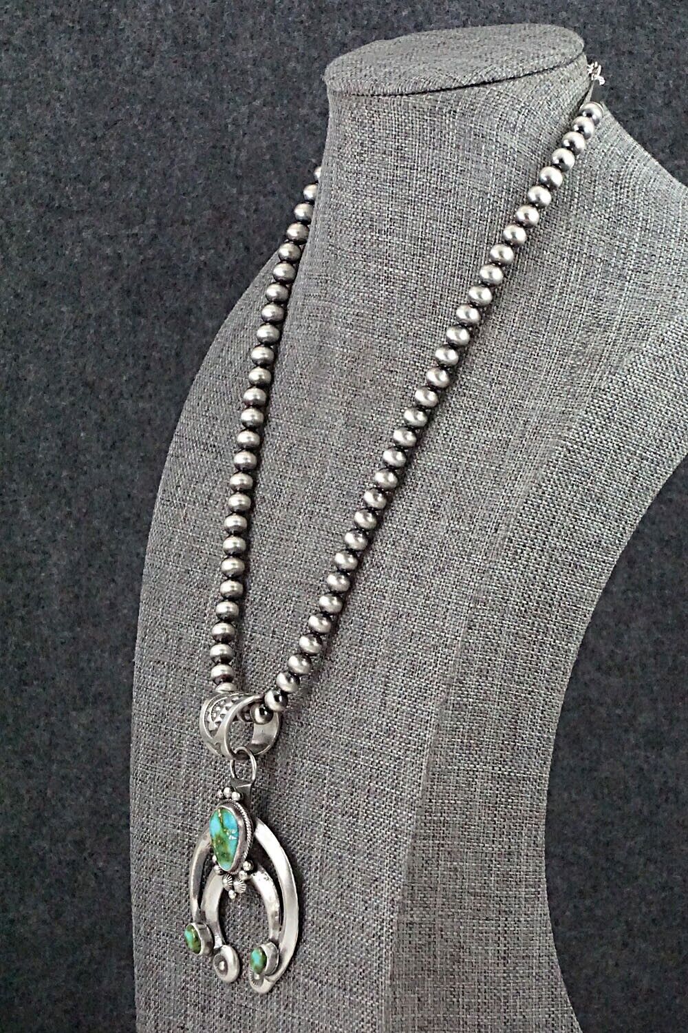 Turquoise & Sterling Silver Necklace - Paige Gordon
