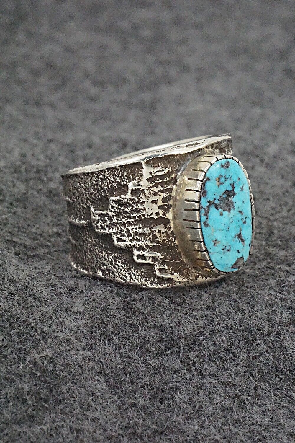 Turquoise & Sterling Silver Ring - Cody Begay - Size 12