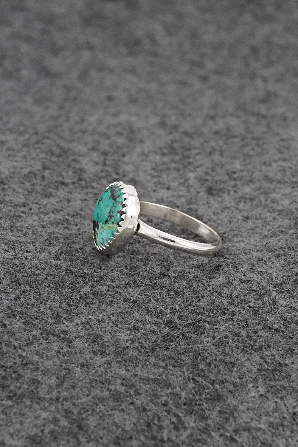 Turquoise & Sterling Silver Ring - Darius Arviso - Size 6.25