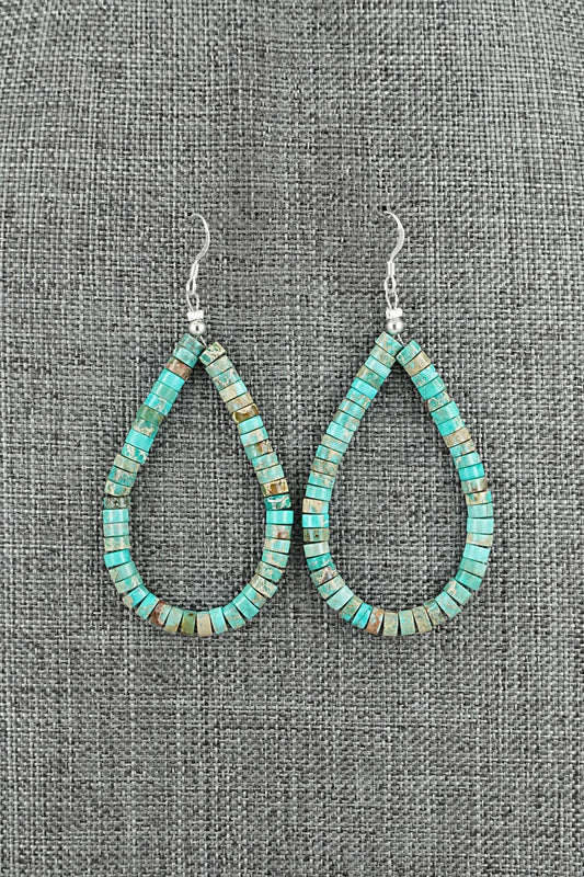 Turquoise & Sterling Silver Earrings - Doreen Jake