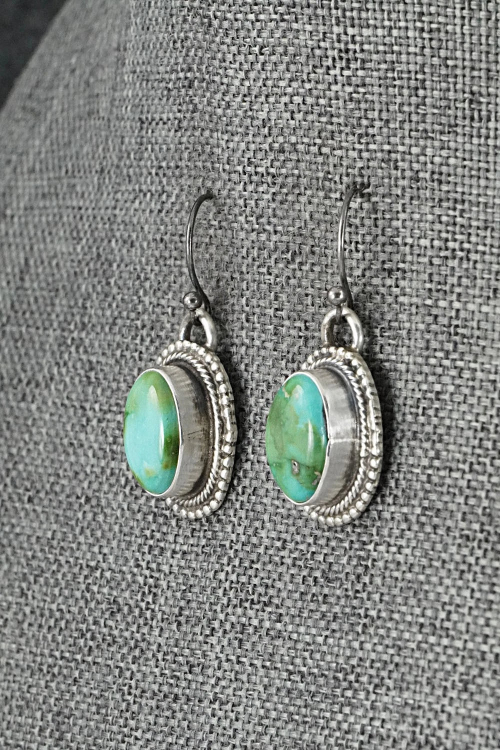 Turquoise & Sterling Silver Necklace and Earrings Set - Kathleen Livingston