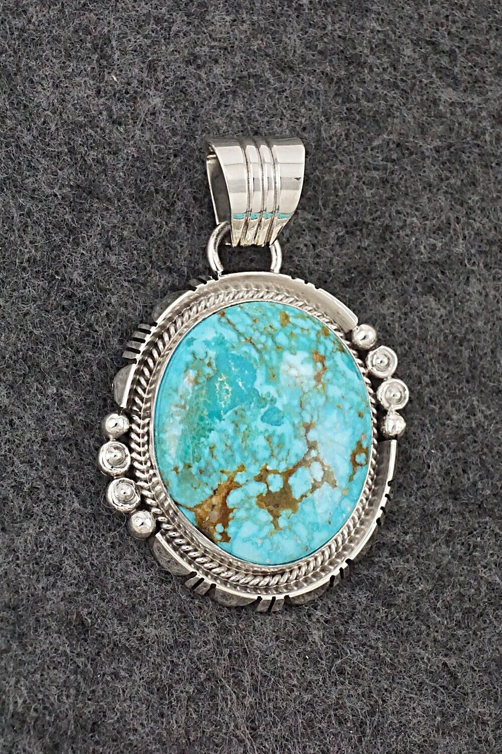 Turquoise & Sterling Silver Pendant - Daniel Benally