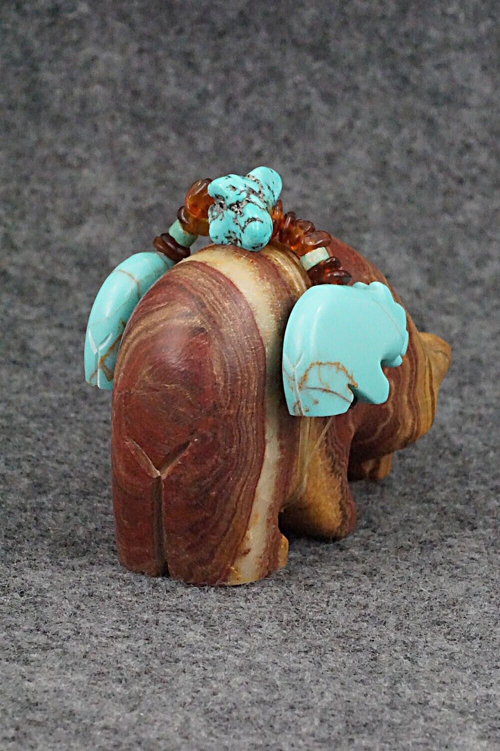 Bear and Cubs Zuni Fetish Carving - Douglas Martza