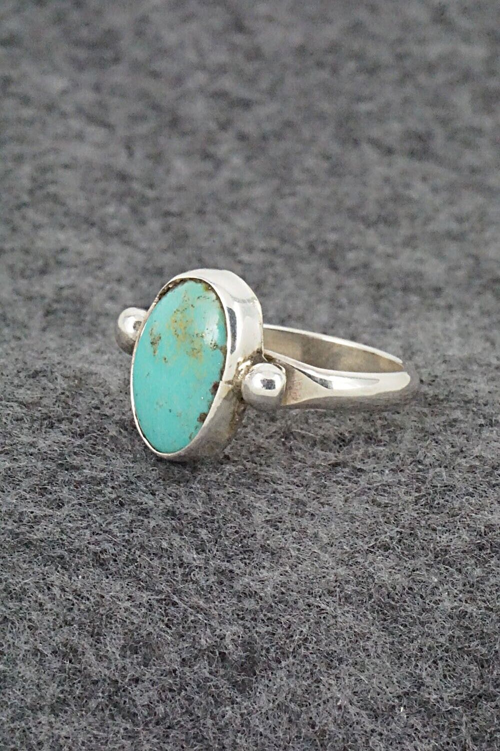 Turquoise & Sterling Silver Ring - Priscilla Reeder - Size 8