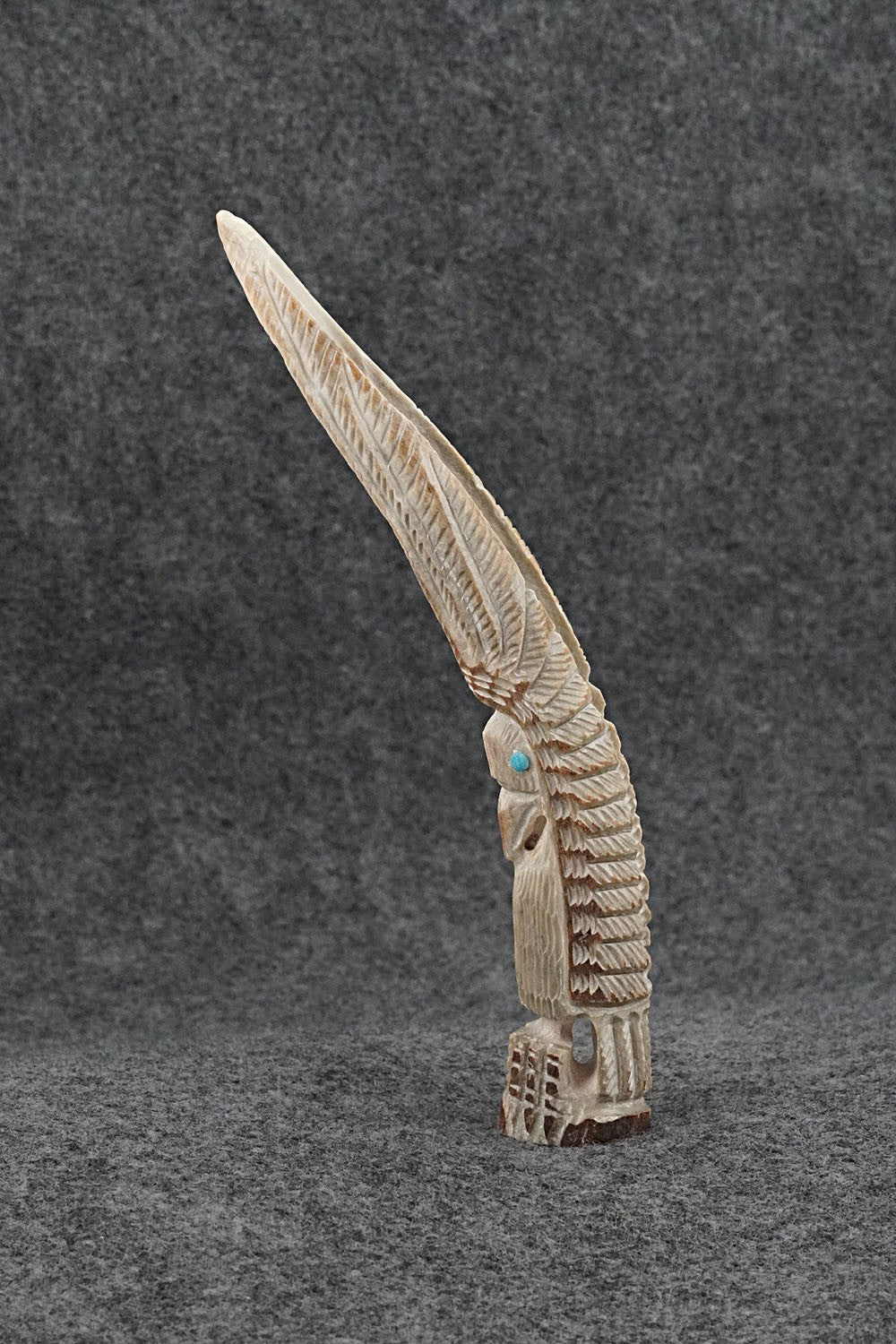 Eagle Zuni Fetish Carving - Garrick Weeka