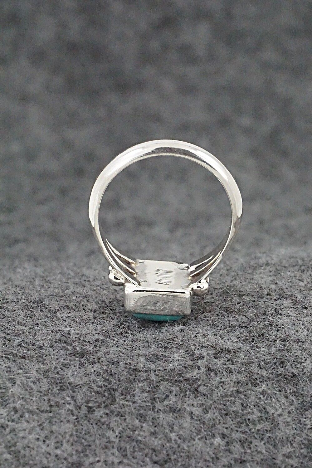 Turquoise & Sterling Silver Ring - Jerryson Henio - Size 6.5