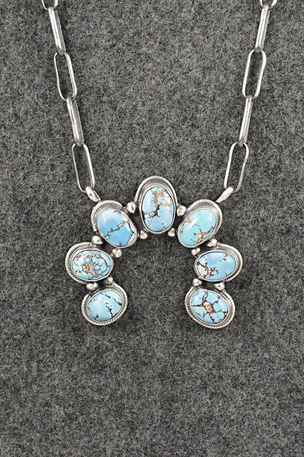 Turquoise & Sterling Silver Necklace - Darrin Livingston