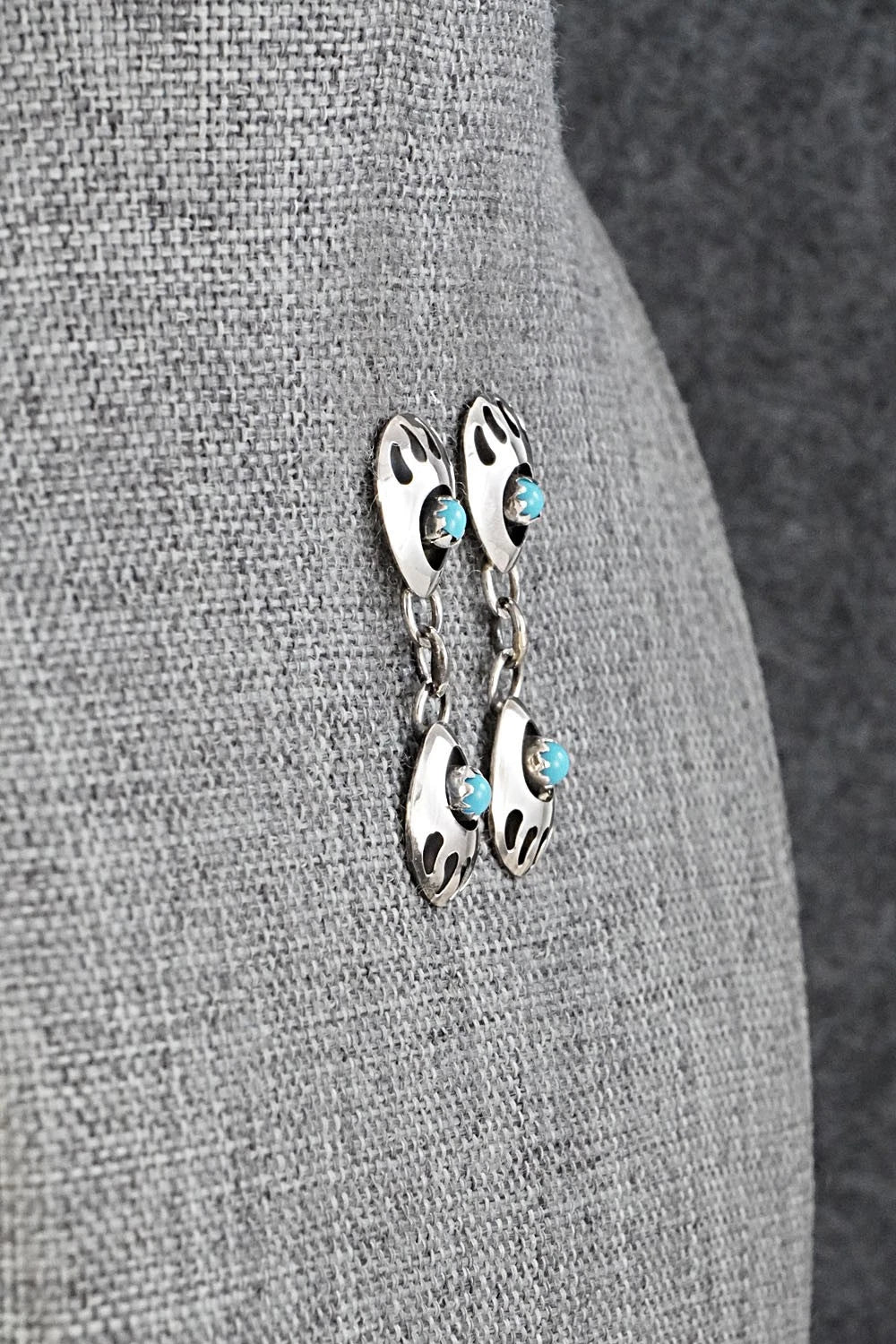 Turquoise & Sterling Silver Earrings - Cynthia John