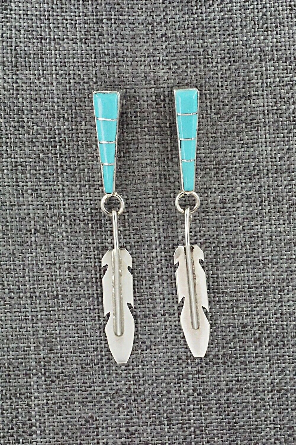 Turquoise & Sterling Silver Earrings - Terrance Panteah & Tammy Johnson