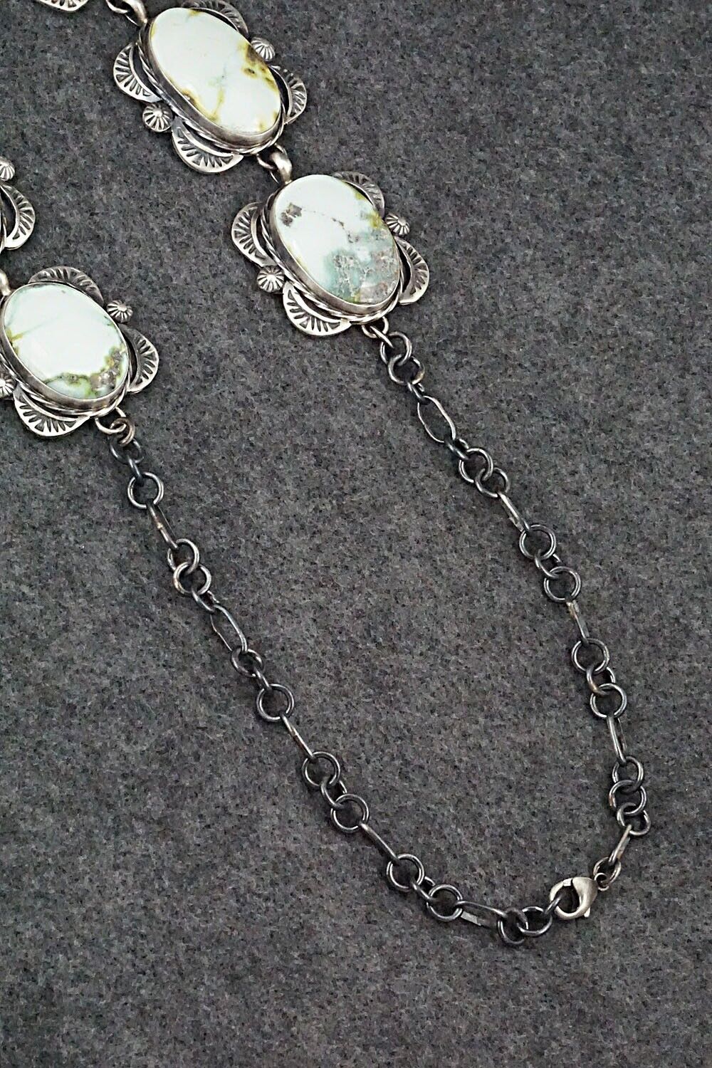 Variscite & Sterling Silver Necklace Set - Kathleen Livingston