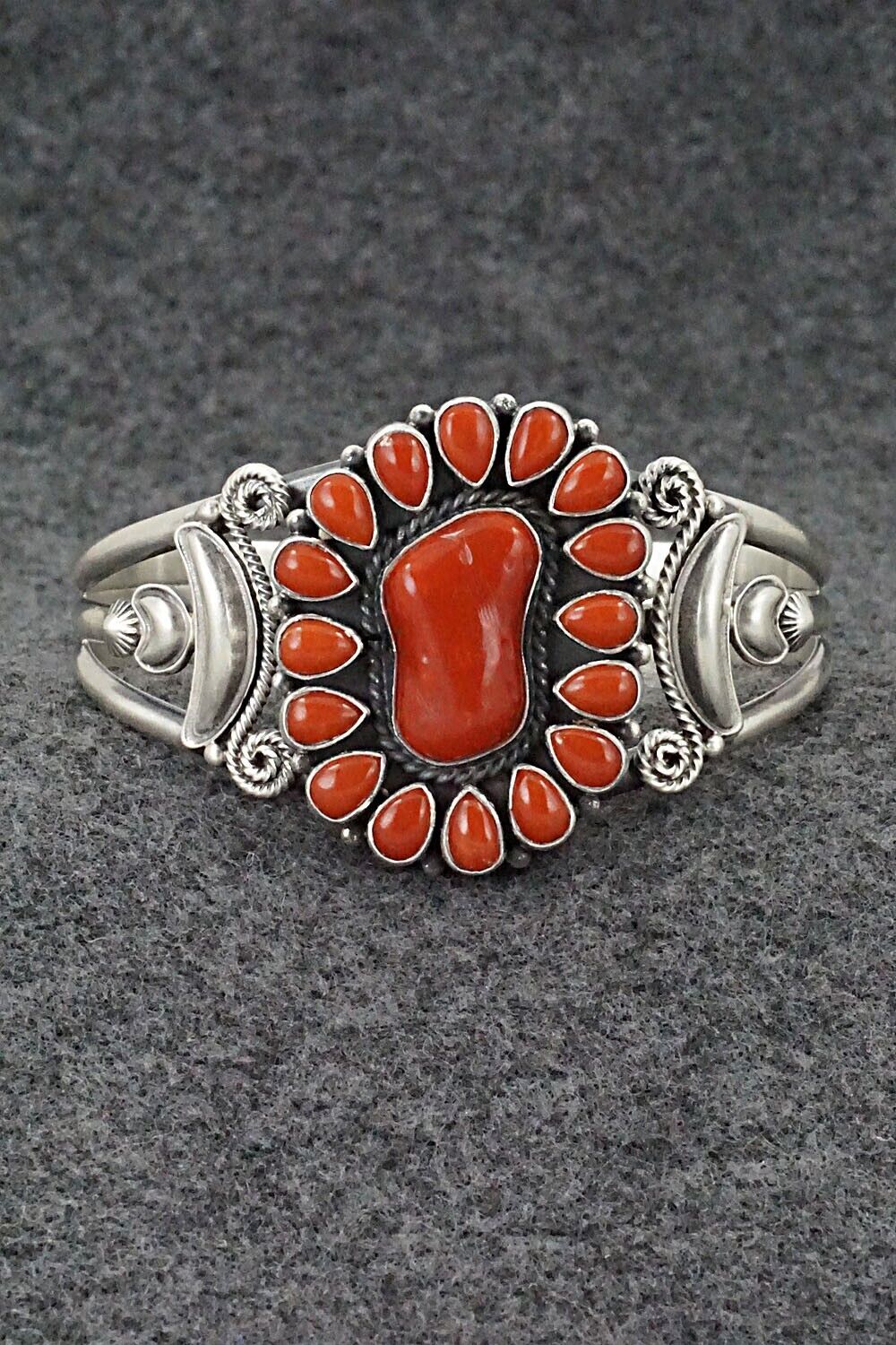 Coral & Sterling Silver Bracelet - Derrick Gordon