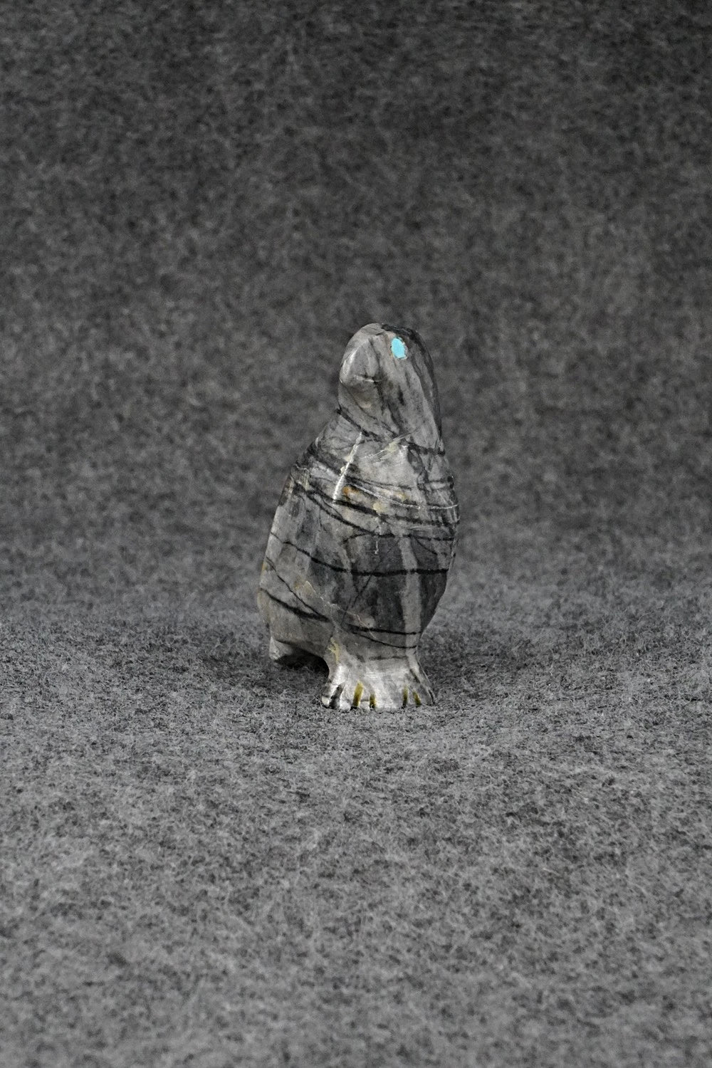 Eagle Zuni Fetish Carving - Calvert Bowannie