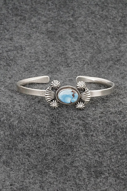 Turquoise & Sterling Silver Bracelet - Genevieve Francisco