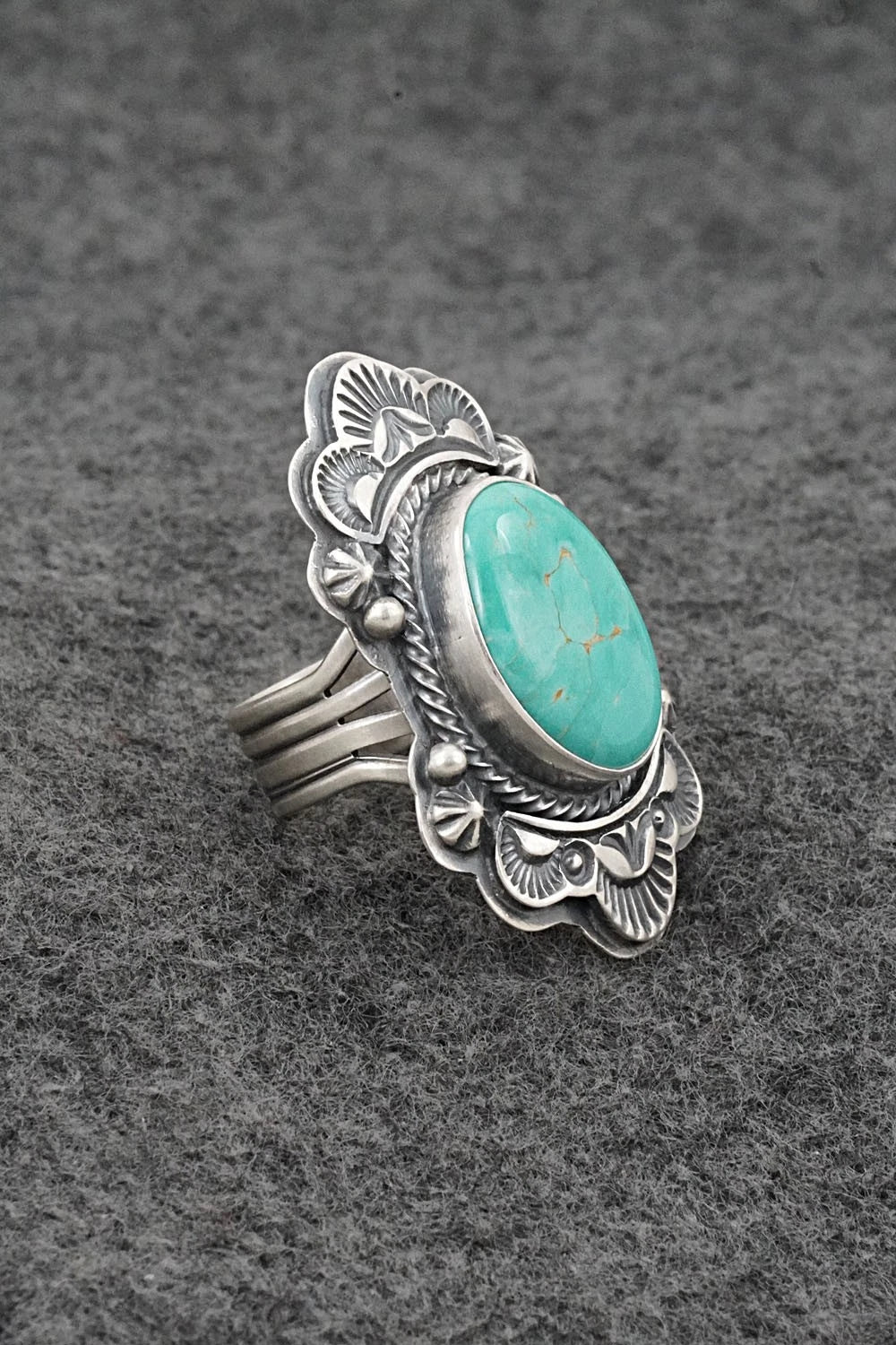 Turquoise & Sterling Silver Ring - Randy Boyd - Size 6
