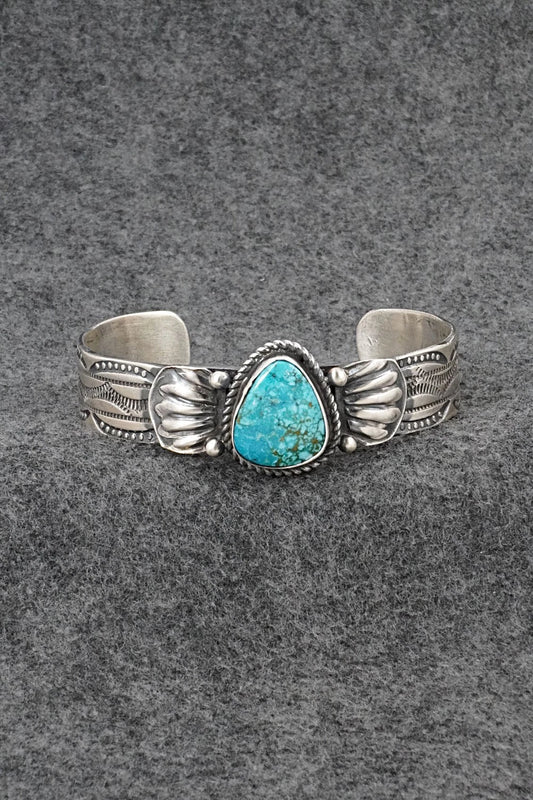 Turquoise & Sterling Silver Bracelet - Tillie Jon