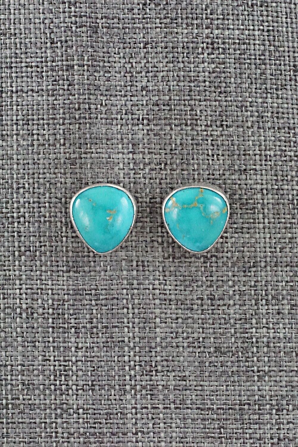 Turquoise & Sterling Silver Earrings - Marco Begaye