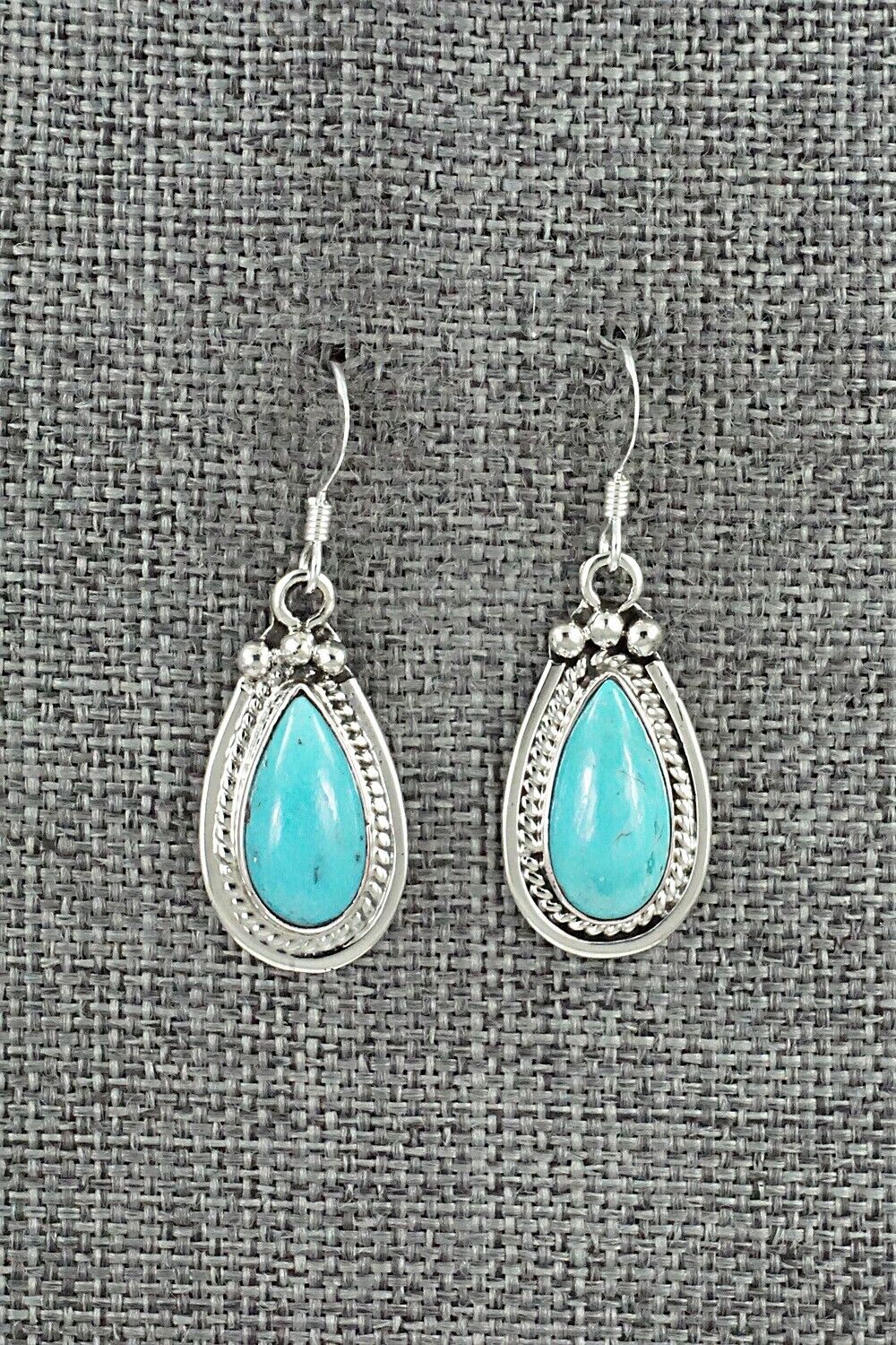 Turquoise & Sterling Silver Earrings - Verley Betone