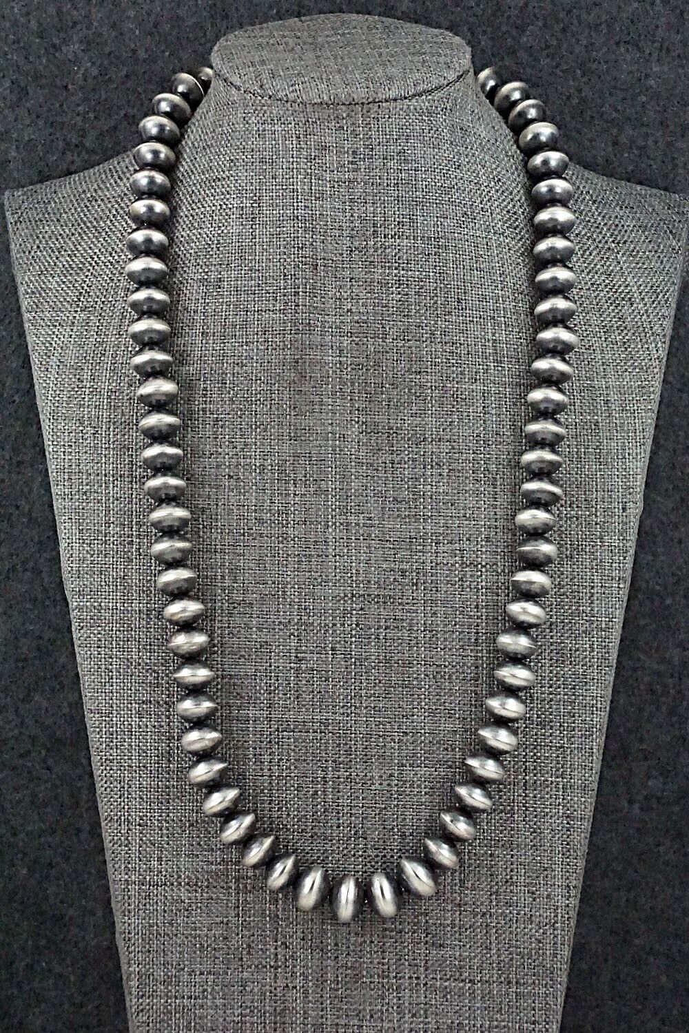 Sterling Silver Navajo Pearl Necklace 22" - Presley Haley