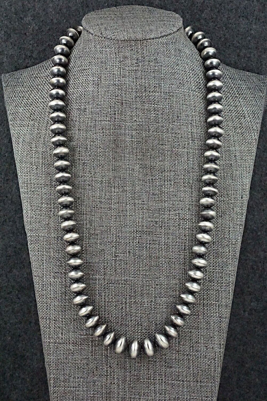 Sterling Silver Navajo Pearl Necklace 22" - Presley Haley