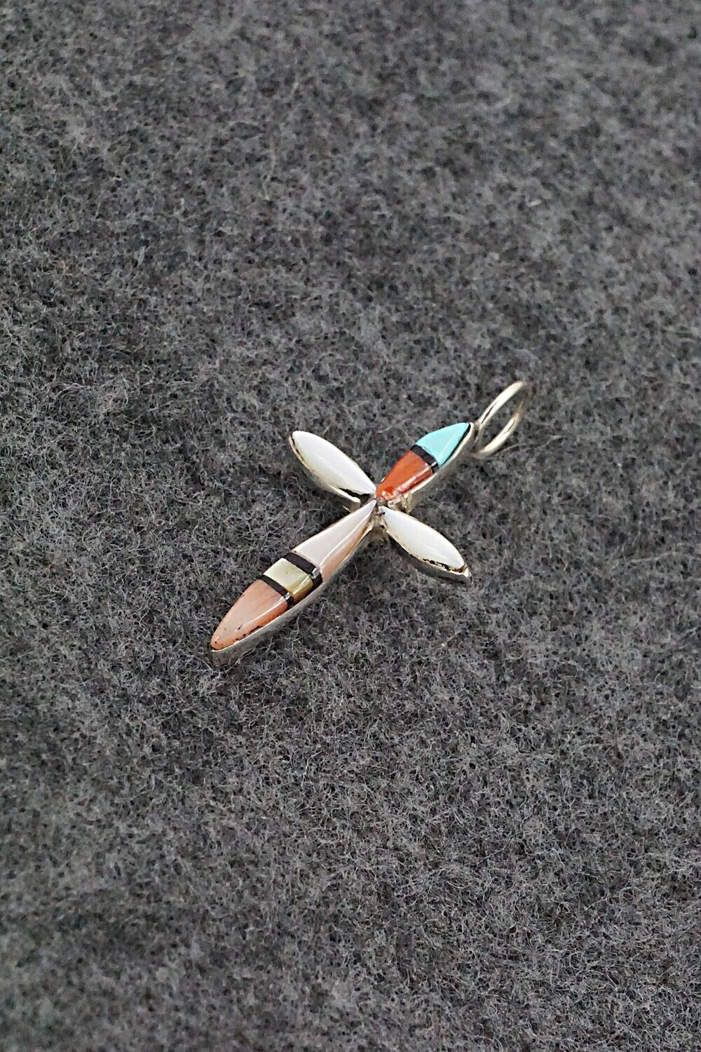 Multi-Stone & Sterling Silver Pendant - Lynette Bowannie