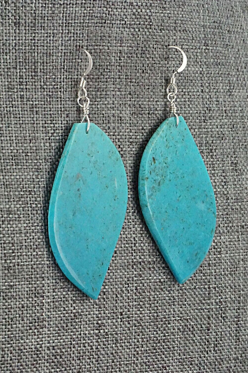 Turquoise & Sterling Silver Earrings - Lupe Lovato