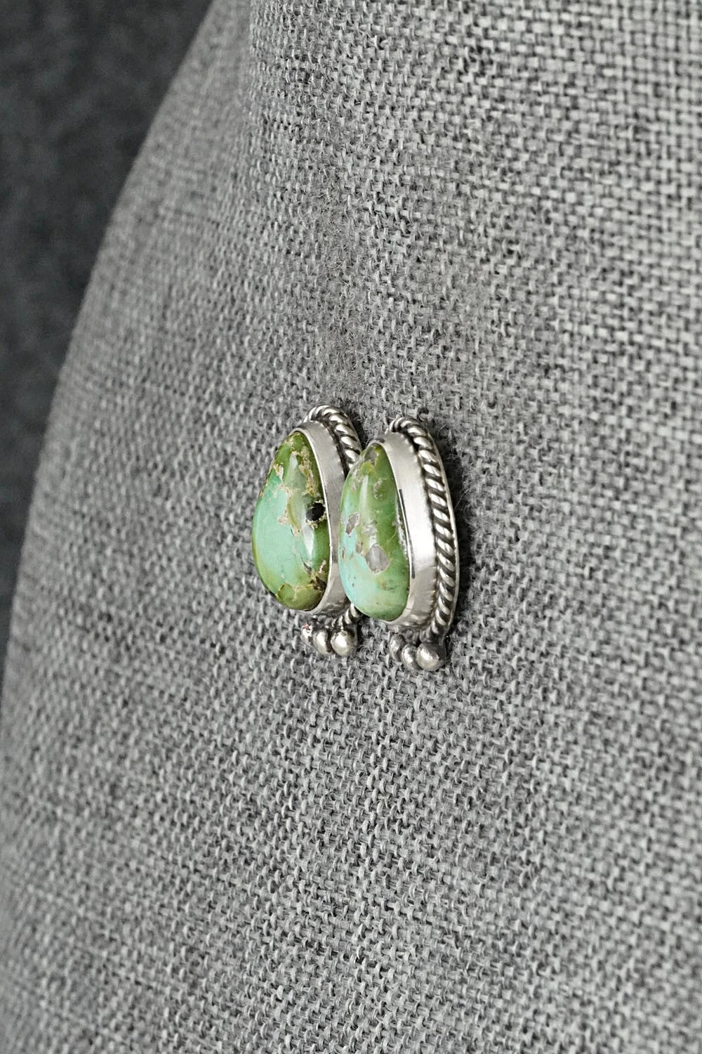 Turquoise & Sterling Silver Earrings - Rosemary Saunders