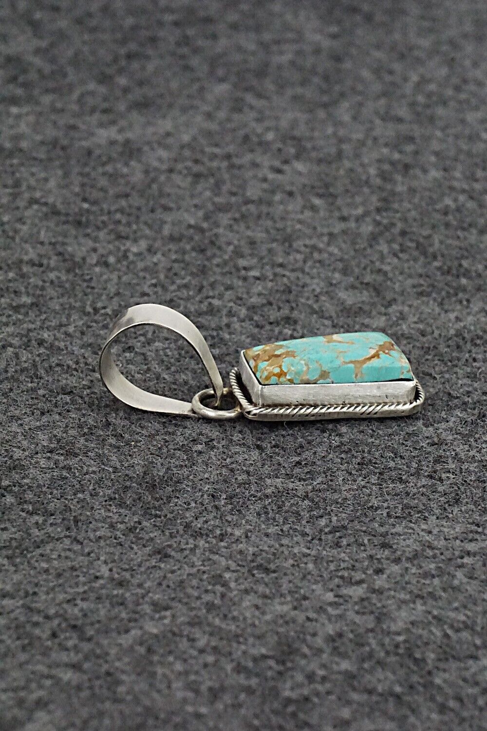 Turquoise & Sterling Silver Pendant - Randy Billy