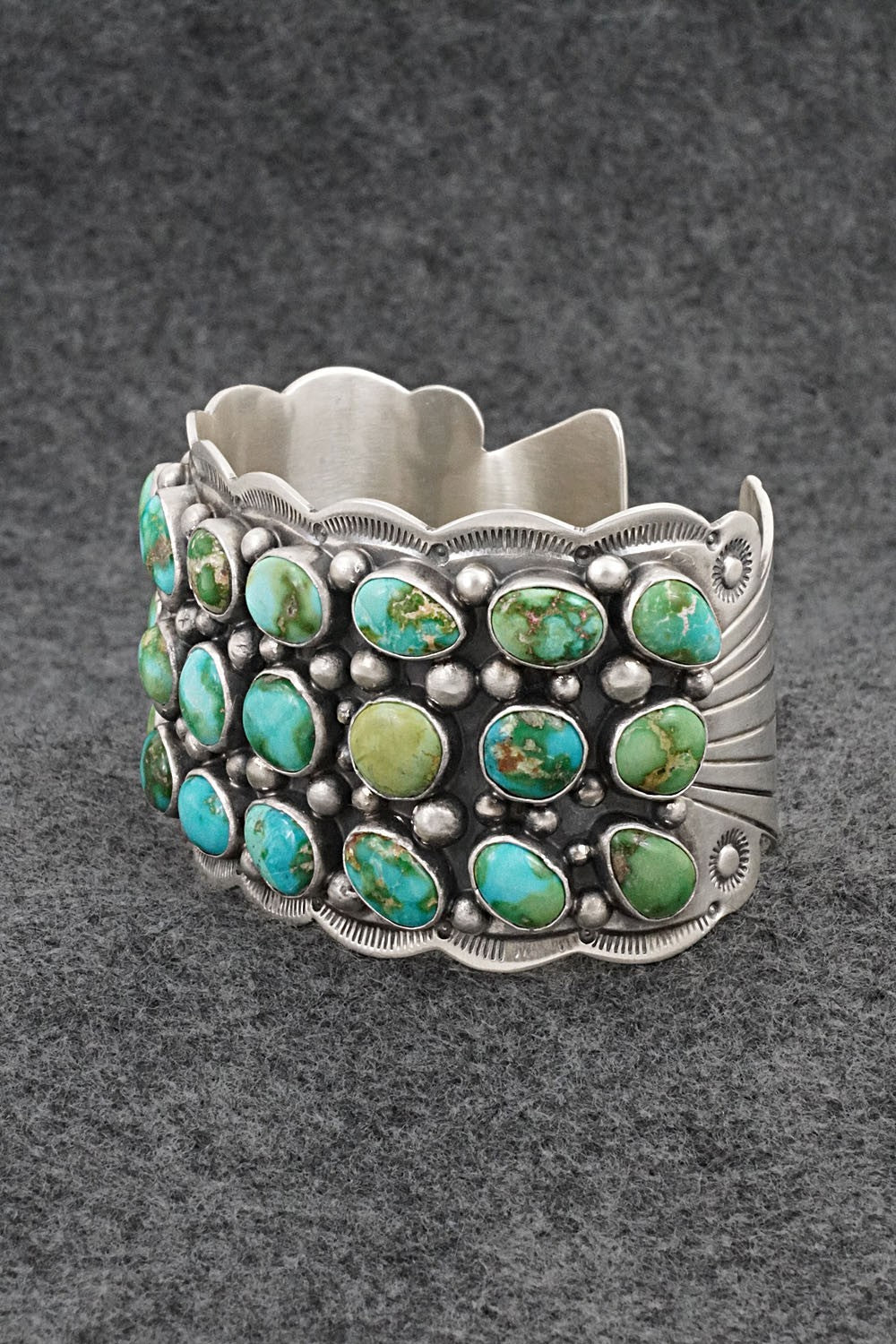Turquoise & Sterling Silver Bracelet - Tom Lewis